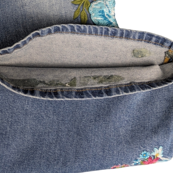 Free People Driftwood Farrah Overall Floral Bell Bottom Sold Out  J1800 - Picture 10 of 12